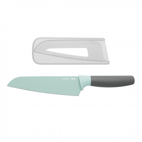 NÓŻ SANTOKU 17 cm (MIĘTOWY) LEO