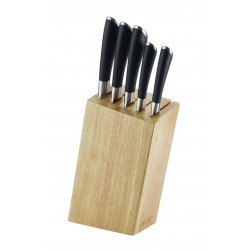 Zestaw noży w bloku 6 cz. Libra Black NOIS